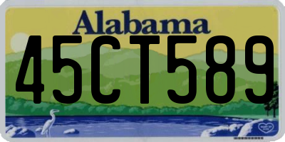 AL license plate 45CT589