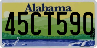 AL license plate 45CT590