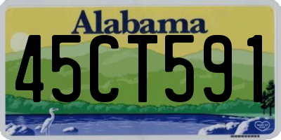 AL license plate 45CT591