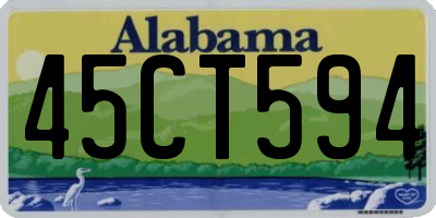 AL license plate 45CT594