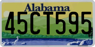 AL license plate 45CT595