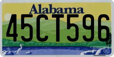 AL license plate 45CT596