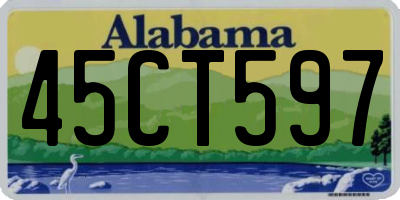 AL license plate 45CT597