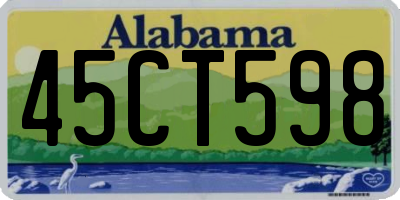 AL license plate 45CT598