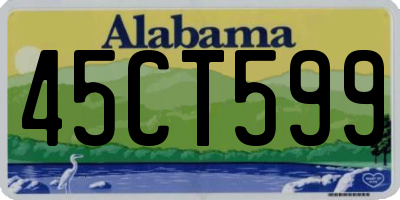 AL license plate 45CT599