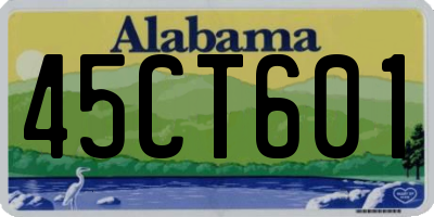 AL license plate 45CT601