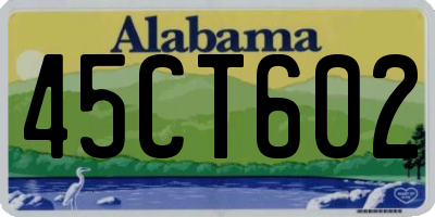 AL license plate 45CT602