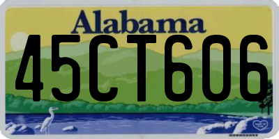AL license plate 45CT606