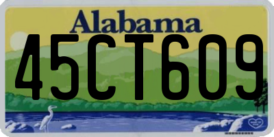 AL license plate 45CT609