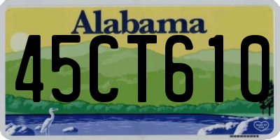 AL license plate 45CT610