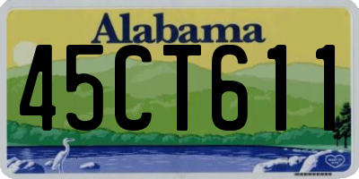 AL license plate 45CT611