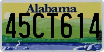AL license plate 45CT614