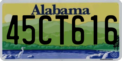 AL license plate 45CT616