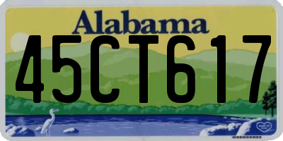 AL license plate 45CT617