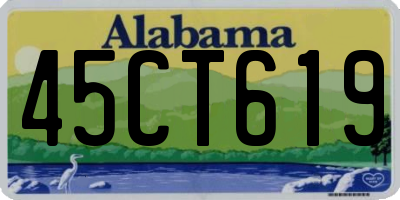 AL license plate 45CT619