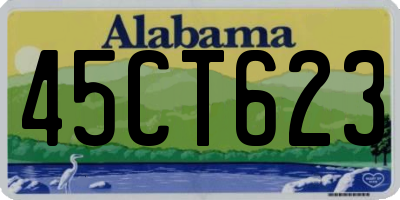 AL license plate 45CT623