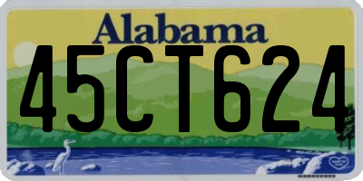 AL license plate 45CT624