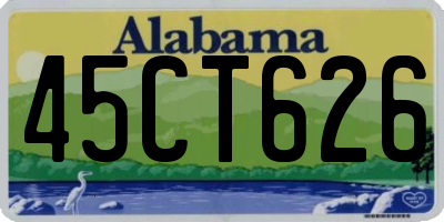 AL license plate 45CT626