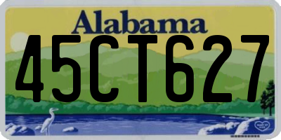 AL license plate 45CT627