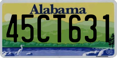 AL license plate 45CT631