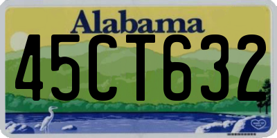 AL license plate 45CT632