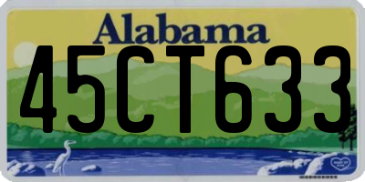 AL license plate 45CT633