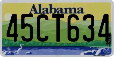 AL license plate 45CT634
