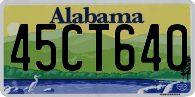 AL license plate 45CT640
