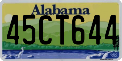 AL license plate 45CT644