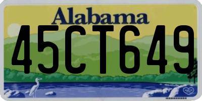 AL license plate 45CT649
