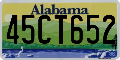 AL license plate 45CT652