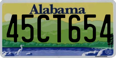 AL license plate 45CT654