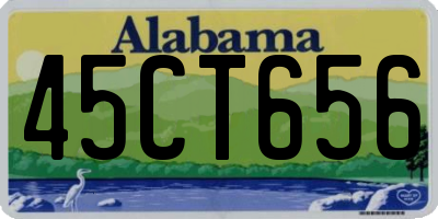 AL license plate 45CT656