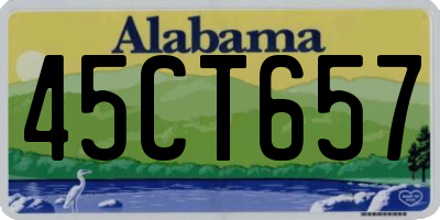 AL license plate 45CT657