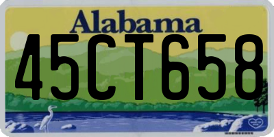 AL license plate 45CT658