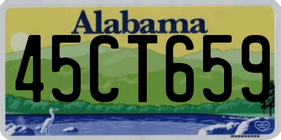 AL license plate 45CT659