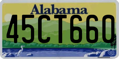 AL license plate 45CT660
