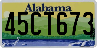 AL license plate 45CT673