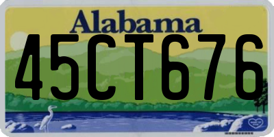 AL license plate 45CT676