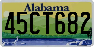 AL license plate 45CT682