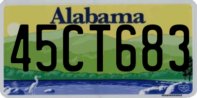 AL license plate 45CT683