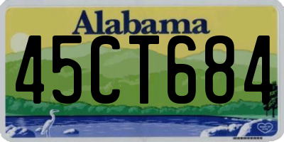 AL license plate 45CT684