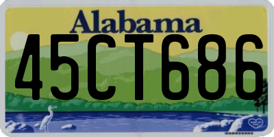 AL license plate 45CT686