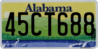 AL license plate 45CT688