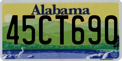 AL license plate 45CT690