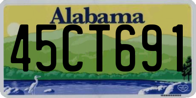 AL license plate 45CT691
