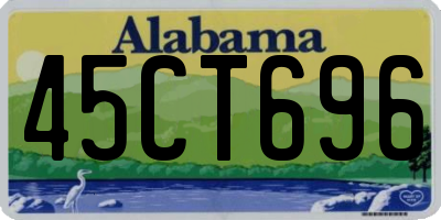 AL license plate 45CT696