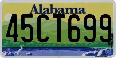 AL license plate 45CT699