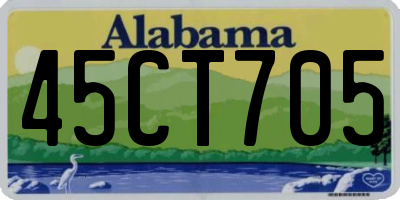 AL license plate 45CT705