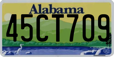 AL license plate 45CT709